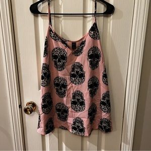 Women’s Cheetah Skull Silkie Tank Top